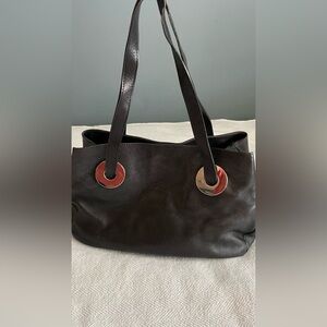 Furla Black Leather Shoulder Bag